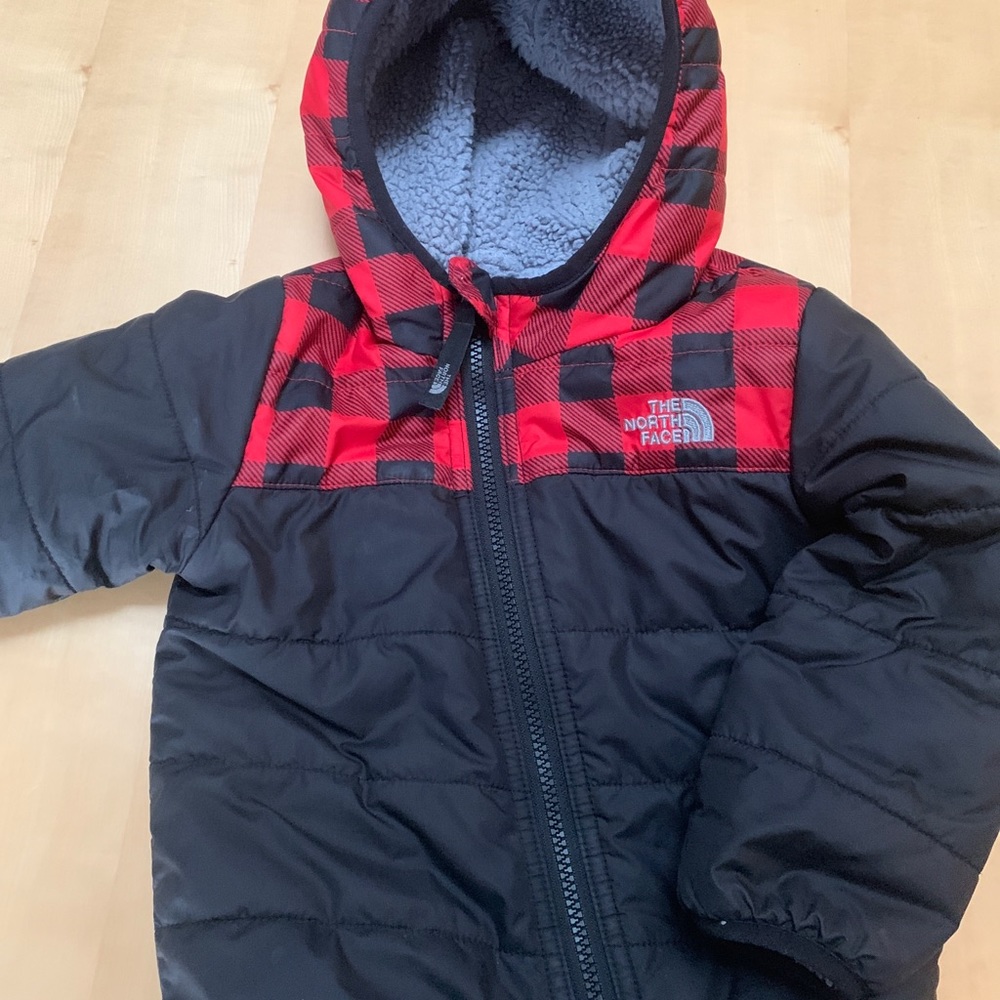 The North Face Reversible puffy Sherpa 18-24 months infant kids jacket coat